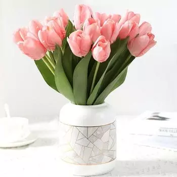 35 см цветы тюльпана искусственные цветы высокое качество реалистичные цветы для свадебной церемонии декор дома комната сад букет декор