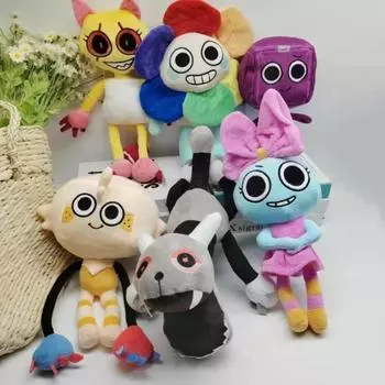 35 см Dandy s World Plush Tots Cute Dandy Scrap Stuffed Dolls Horror Game Goob Pebble Plushie Decoration Подушка Рождественский подарок