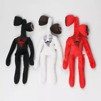 35 см игровая плюшевая голова сирены, плюшевая игрушка, фильм, аниме, фигурка, модель ужасов, мягкая кукла, игрушки для детей, подарок на день рождения белый