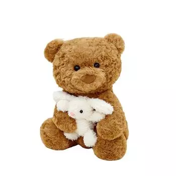 35 см плюшевая игрушка медведь Отправить детям подарок на день рождения праздник милая кукла медведь кукла One Size белый