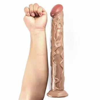 35 см прозрачный красочный фаллоимитатор женский мастурбатор секс-игрушки анальная пробка секс-игрушки для взрослых реалистичный пенис ПВХ Фистинг