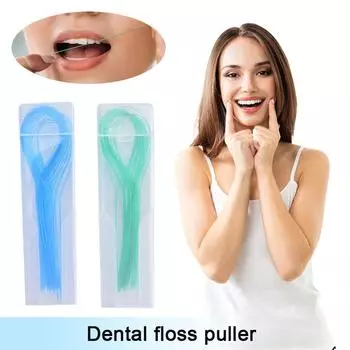 35 Stuks Нарезчики для зубной нити Naald Tand Beugels Houders Draad Tractie Orthodontische Bretels Y8M4 blue-1set