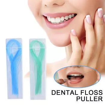 35 Stuks Нарезчики для зубной нити Naald Tand Beugels Draad Tractie Houders Bruggen Bretels Tussen H4A6 blue-1set