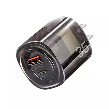 35 Вт USB C быстрое зарядное устройство PD быстрая зарядка прозрачный чехол телефон зарядное устройство адаптер для iPhone Samsung Xiaomi Poco дорожное настенное зарядное устройство Only US Plug
