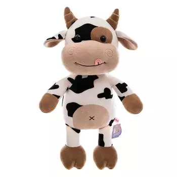 35CM Baby Soothing Doll Soft Pillow Animals Doll Cow Stuffed Toy Stuffed Animals Cattle Plush Toy 25cm