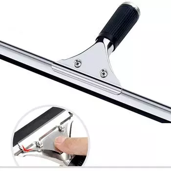 35cm Glass Cleaner Home Shower Bathroom Scraper Car Window Glass Cleaning Squeegee Soft Rubber Blade Water Wiper Cleaning Tool