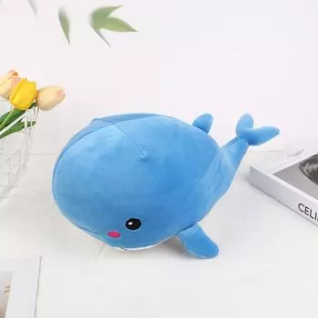 35Cm Whale Plush Toy Soft Plush Stuffed Dolphin Doll Cushion Pillow Home Decor