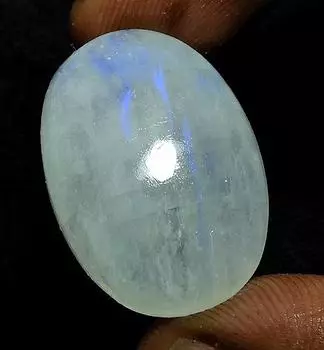 35Cts. Натуральный радужный лунный камень овальный кабошон россыпью драгоценный камень 19X27X08 MM PP-927