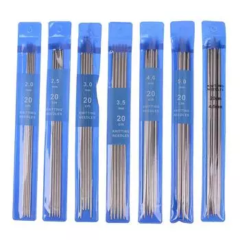 35шт 20см прямые спицы из нержавеющей стали Diy крючки инструмент