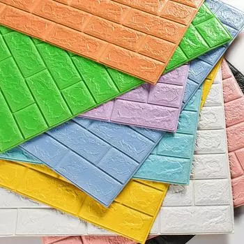 35X38.5Cm 3D ретро самоклеящиеся пенопластовые кирпичные настенные наклейки водонепроницаемые антистолкновительные украшения для спальни отремонтированные настенные наклейки A13