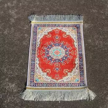 35x40 см цветочный исламский молитвенный коврик маленький размер коврик для поклонения коленопреклоненный мусульманский молитвенный коврик 35x40cm