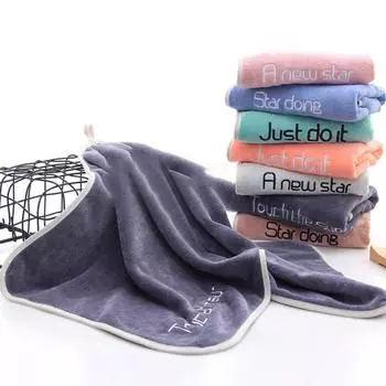 35x75 см полотенце из микрофибры, домашнее однотонное быстросохнущее полотенце для ванной комнаты, женское полотенце для рук, впитывающее полотенце для лица фиолетовый