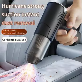 360000PA автомобильный пылесос с мощным всасыванием беспроводной беспроводной очиститель Bower портативный ручной бесщеточный двигатель чистящие машины синий