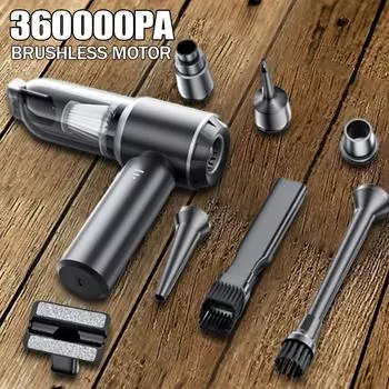 360000PA автомобильный пылесос с сильным всасыванием, портативный мини беспроводной мощный пылесос для автомобиля, бытовой техники