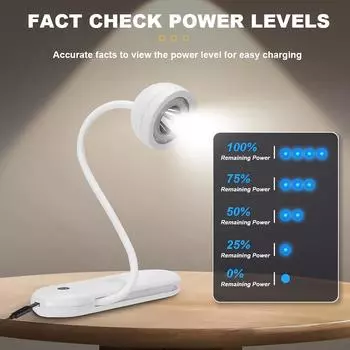 3600 мАч простой долговечный USB-зарядный светодиодный прикроватный светильник для чтения обучающий защитный многофункциональный ночник 1pcs