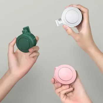 360 Adjustable WindVaneless Mini Clip Fan Neck Waist Fan Air Cooling USB Personal Fan for Outdoor Fishing 3 Speeds Desktop Fan белый