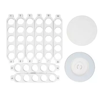 360 Degree Rotating Coffee Pod Holder Stand Hold 40 Pods Large Capacity Coffee Capsule Storage Rack белый