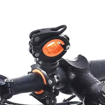 360 Degree Rotation Bicycle Light Holder Flashlight Bracket Bicycle MTB Road Bike Head Front Light Flashlight Torch Mount Holder