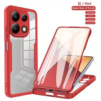 360 Full Shockproof Clear Case For Xiaomi Redmi Note 13 12 Pro 4G 5G Note 13 Pro Plus 5G Redmi A3 Screen Full Protection Cover Redmi A3