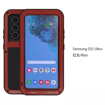360-градусная металлическая броня, сверхпрочный защитный чехол для телефона Sansung S21 Ultra 5G, полный чехол, противоударные силиконовые чехлы, чехол S21Ultra For Samsung S21Ultra