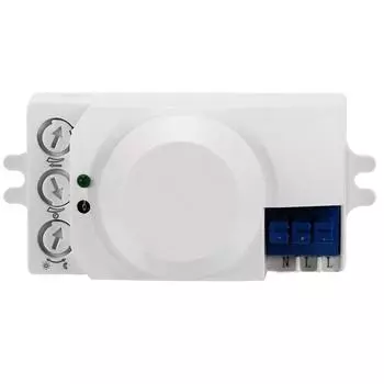 360-градусный интеллектуальный микроволновый датчик движения и света, переключатель 220-240 В