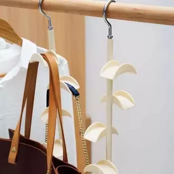 360-градусный изогнутый крючок для вешалки, прочный держатель для сумок, домашний шкаф для хранения, шляпа, шелковый шарф, шали, кошелек, сумочка, настенная полка чёрный