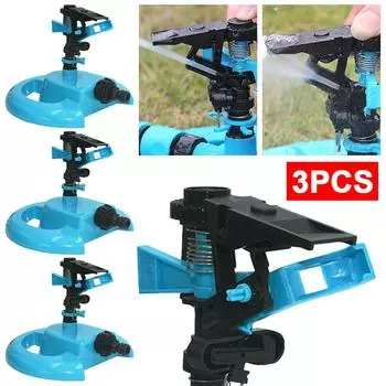 360-градусный вращающийся дождеватель, регулируемый поливной дождеватель для сада, газона и двора