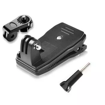 360-градусный вращающийся зажим для ремня безопасности на шляпу, крепление для рюкзака, аксессуары для экшн-камер Gopro Hero 8 Session/7/6/ Hero 5/4/3 Skiing