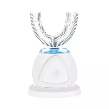 360 градусов автоматическая звуковая электрическая зубная щетка ультразвуковая зубная щетка U-образная чистка зубов белый