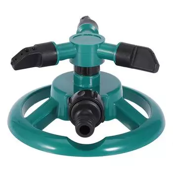 360 градусов полностью 3 сопла круг вращающийся полив спринклер система орошения для сада