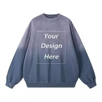 360 GSM хлопковый свитер индивидуальный унисекс классический свитшот S чёрный