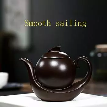 360 мл Исинский фиолетовый глиняный горшок с плавным ходом, чайник, чайный сервиз кунг-фу, подарки 360ml коричневый