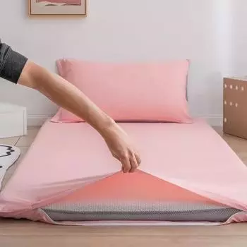 360° полностью закрытый с молнией защитный чехол для матраса студента младенец односпальная двуспальная простыня защитный коврик 90/150 см 90x200cm 1pc