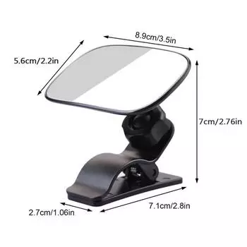360° Регулируемое ударопрочное зеркало безопасности для заднего сиденья автомобиля с зажимом As shown