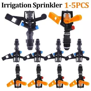 360 Rotary Auto Sprinkler Convenient DN15 1/2 Lawn Impact Sprinkler Simple Operation Lightweight for Seedling Gardening Supplies