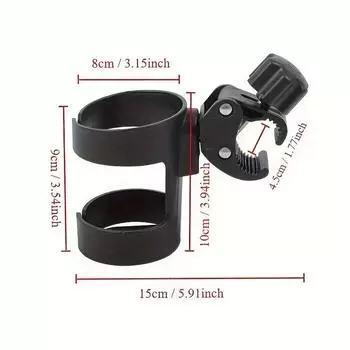 360 ° Rotating Baby Stroller Cup Holder - Black зелёный