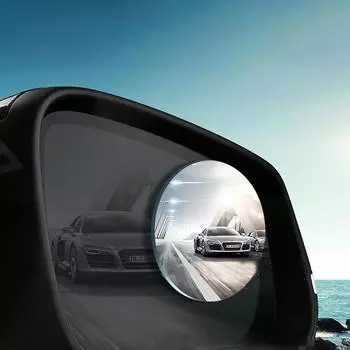 360 широкоугольный для автомобиля боковое зеркало заднего вида для слепых зон слепых зон автомобиля 2 шт./комплект прозрачное выпуклое зеркало серебряный