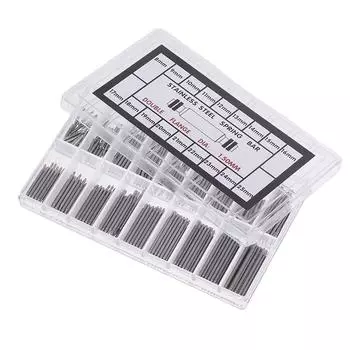 360 шт./компл. 8-25 мм ремешок для часов ремешок заколка звено штифт часовщик ремешок пружинные стержни ремешок звено штифты стальной ремонтный комплект инструменты