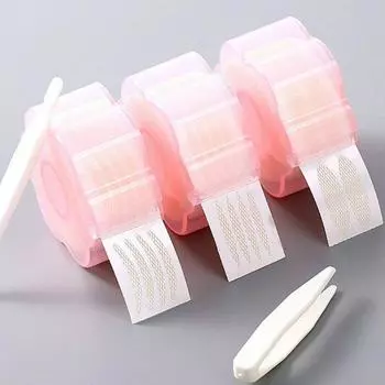 360 шт./компл. наклейка на веко, сетчатая пряжа, контактирующая с водой, самоклеящийся клей, невидимая катушка для пасты с двойным веком