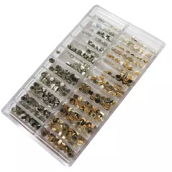 360 шт. запасные части для ремонта кварцевых механических часов, медная смешанная головка для часов, оптовый ассортимент, автомобильные аксессуары, заводная головка для часов, аксессуары для часов 3-5 мм и