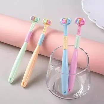 360° Teeth Cleaning Bathroom Accessories Interdental Brush Baby s Mouth Child Tartar Removal Healthy Care Toothbrush Oral Home зелёный
