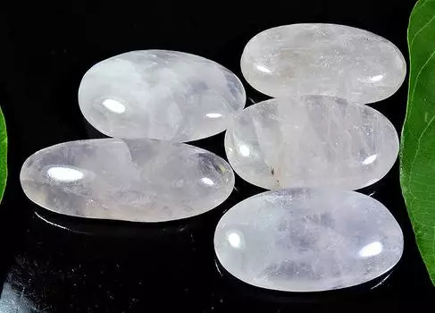 360Cts. Натуральный розовый кварц овальный кабошон россыпью драгоценный камень 05 шт. лот RQ-176