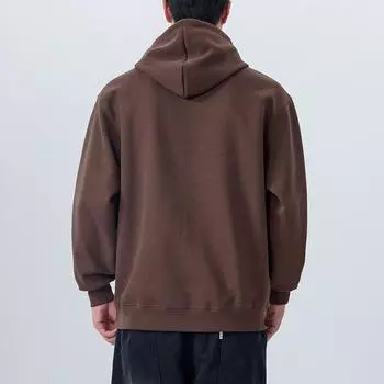 360G Тяжелый свитер с капюшоном Мужская американская ретро свободная мужская куртка с вышитым верхом модная M кофейный