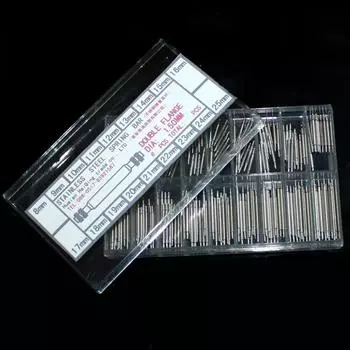 360pcs 8-25mm Watch Band Link Pins Spring Bars AVE серебряный