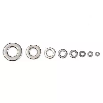 360Pcs Stainless Steel Washer Metal Washers Rings M2 M2.5 M3 M4 M5 M6 M8 M10 Gasket Assortment Kits Ultra Thin Flat Washers M2-M10&Other