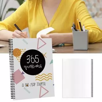 365 вопросов Пятилетний дневник Осознанность Самопознание Развитие привычек Углубление отношений Блокнот