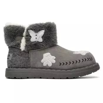 3663 Микки темно-серые зимние ботинки для мужчин и женщин парные зимние утолщенные хлопковые ботинки дизайн Guochao бархатные нишевые ботинки 36