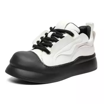 3681 Mickey shoes spring new men and women couple platform heightening shoes Guochao niche casual bread shoes 36-Female code