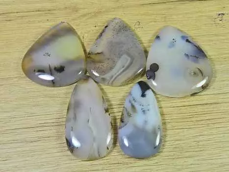 36-40 мм натуральный ботсванский агат 5 шт грушевидный кабошон драгоценный камень россыпью 214 карат. РQ-2714