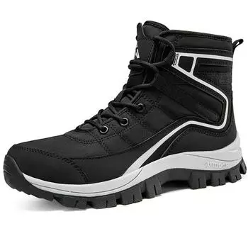 36-43 Women s Large Medium Cotton Boots Thickened Warm Casual Large Cotton Shoes Winter Snow Boots Anti-skid and Waterproof 43 чёрный